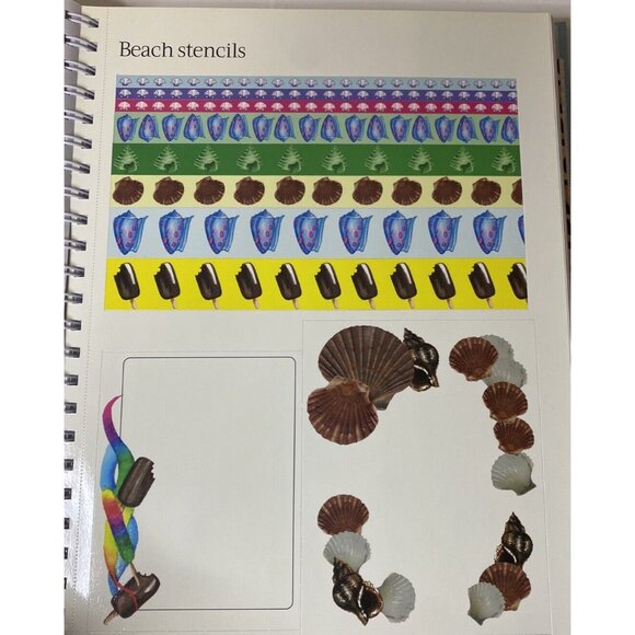 Vintage Scrapbook Stickers & Stencils Book 400 stickers Zoo Birthday - Picture 7 of 15